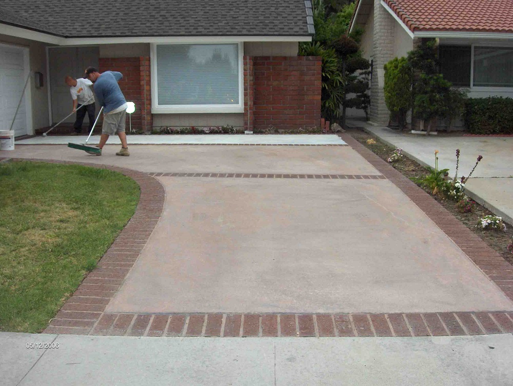 Painting Concrete Driveway